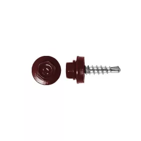 Rögzítő csavar fémhez, RAL3009 (bordó) - 4,8*19mm