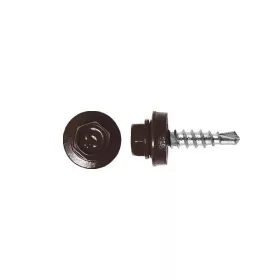 Rögzítő csavar fémhez, RAL8017 (csokibarna) - 4,8*19mm