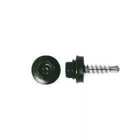   Rögzítő csavar fémhez, RAL6020 (katonai zöld) - 4,8*19mm