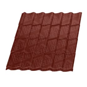   Hullám cserepeslemez, RAL 3009 fényes (bordó) 0,45mm vastag