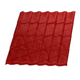   Hullám cserepeslemez, RAL 3000 fényes (tűzpiros) 0,5mm vastag