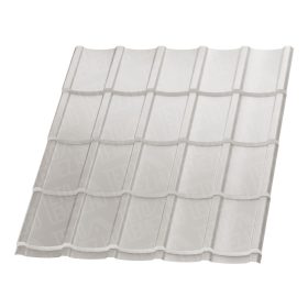   Hódfarkú cserepeslemez, RAL 9002 fényes (törtfehér) 0,5mm vastag