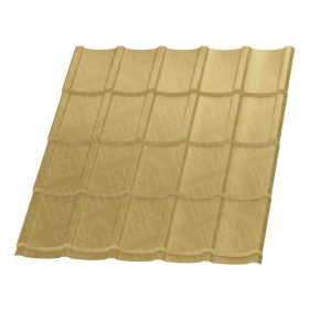   Hódfarkú cserepeslemez, RAL 1002 fényes (gabona sárga) 0,5mm vastag