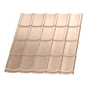   Hódfarkú cserepeslemez, RAL 1015 fényes (bézs) 0,5mm vastag