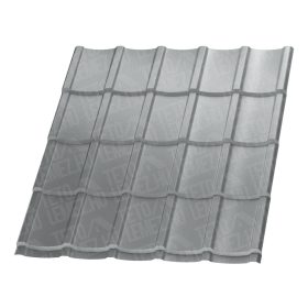   Hódfarkú cserepeslemez, RAL 9006 fényes (ezüst metál) 0,5mm vastag