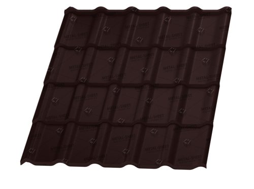 Honorata cserepeslemez, RAL 8017 fényes (csokibarna) 0,45mm vastag