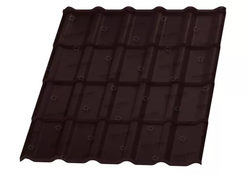 Honorata cserepeslemez, RAL 8017 fényes (csokibarna) 0,5mm vastag