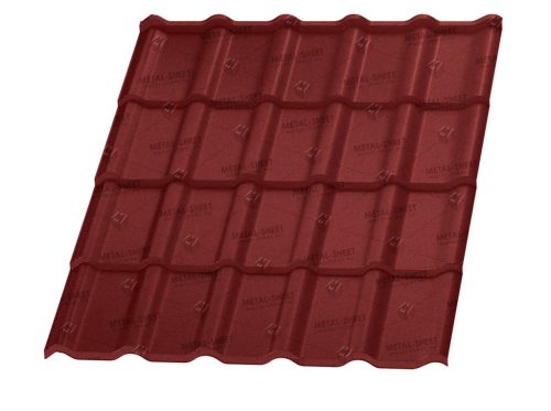 Honorata cserepeslemez, RAL 3011 matt (meggypiros) 0,45mm vastag