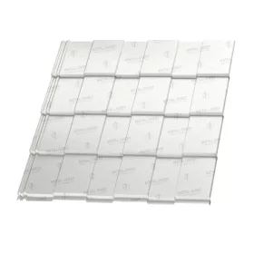   Hexa cserepeslemez, RAL 9010 fényes (hófehér) 0,5mm vastag