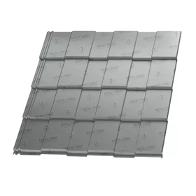   Hexa cserepeslemez, RAL 9006 fényes (ezüst metál) 0,5mm vastag