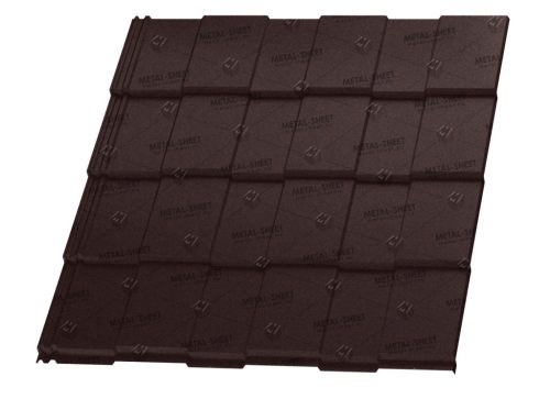 Hexa cserepeslemez, RAL 8017 matt (csokibarna) 0,45mm vastag