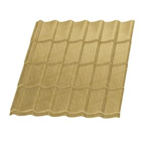   Hullám cserepeslemez, RAL 1002 fényes (gabona sárga) 0,5mm vastag