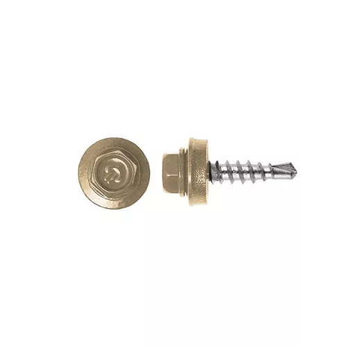 Rögzítő csavar fémhez, RAL1015 (bézs) - 4,8*19mm