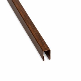   T8 trapézlemezt lezáró U profil sötétdió, Hossz: 2000mm