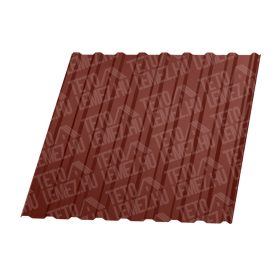 T20 trapézlemez, RAL3009 fényes (bordó) - vtg.: 0,50mm