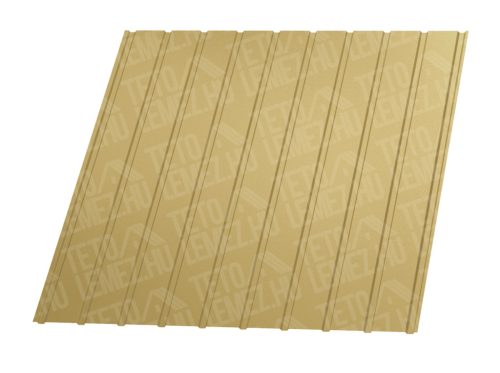 T8 trapézlemez, RAL 1002 fényes (gabona sárga) - vtg.: 0,50mm