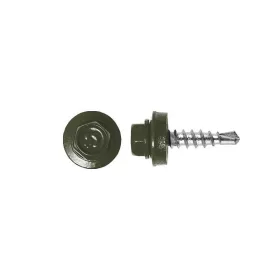   Rögzítő csavar fémhez, RAL6011 (világos zöld) - 4,8*19mm