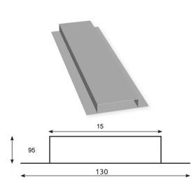 Omega kerítéselem - RAL9002 fényes (Törtfehér)