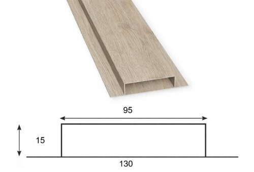 Omega kerítéselem - Sonoma tölgy