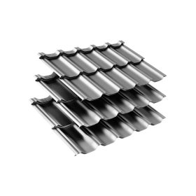   ZET LOOK rejtett rögzítésű moduláris cserepeslemez, UTK24 matt (antracit szürke) 0,5mm vastag