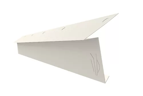 Indító ereszszegély RAL 9010 fényes (hófehér), Hossz: 2000 mm