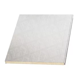   10 cm Fal szendvicspanel, látszó rögzítéssel, RAL 9002 (törtfehér)