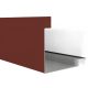 Szendvicspanel saroktakaró elem RAL 3009 fényes (bordó), Hossz: 2000 mm