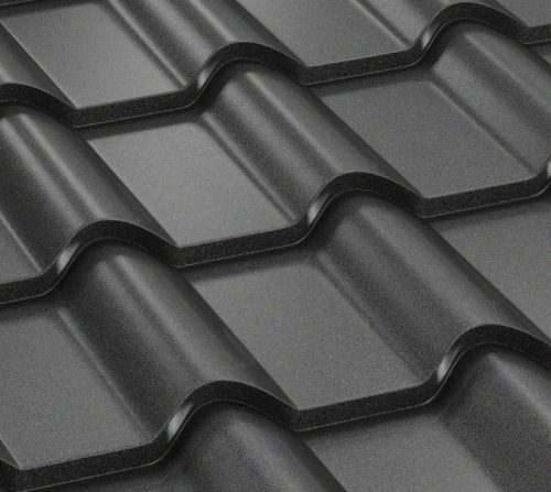 OMEGA RETRO cserepeslemez, TK 33 matt (fekete) 0,5mm vastag