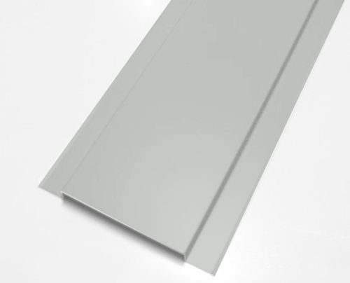 Szendvicspanel csatlakozás takaró elem RAL 7035 fényes (világos szürke), Hossz: 2000 mm