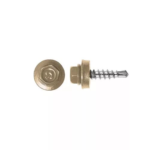 Rögzítő csavar fémhez, RAL1019 (sonoma tölgy) - 4,8*19mm
