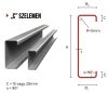 C200/1,0mm szelemen, horganyzott, levél méret: 45/45