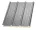 12 cm Tető szendvicspanel, kőzetgyapot töltéssel, RAL 9006 (ezüstmetál)