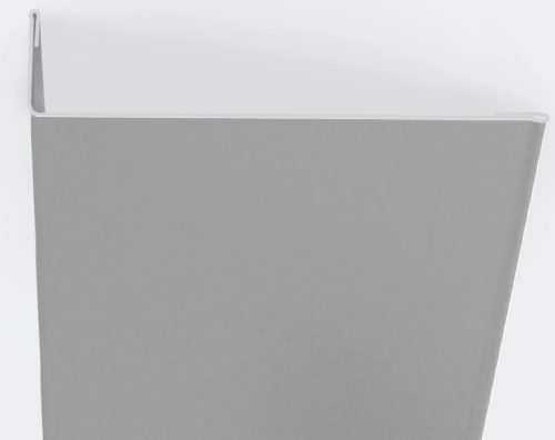 Aszimmetrikus sarokelem RAL 9006 fényes (ezüstmetál), Hossz: 2000 mm