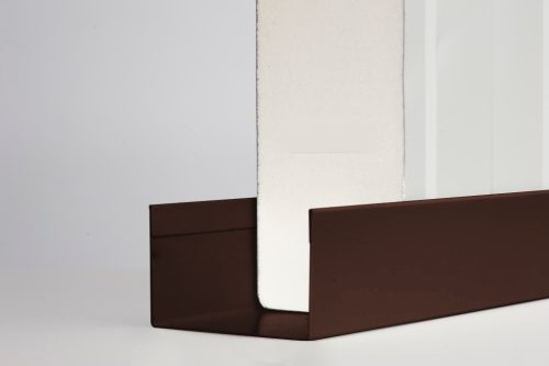 Szendvicspanel fogadó profil RAL 8017 fényes (csokibarna), Hossz: 2000 mm