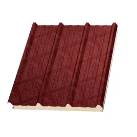 12 cm Tető szendvicspanel,  RAL 3011 (meggypiros)