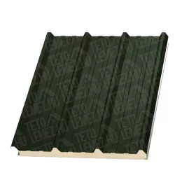 8 cm Tető szendvicspanel,  RAL 6020 (katonai zöld)