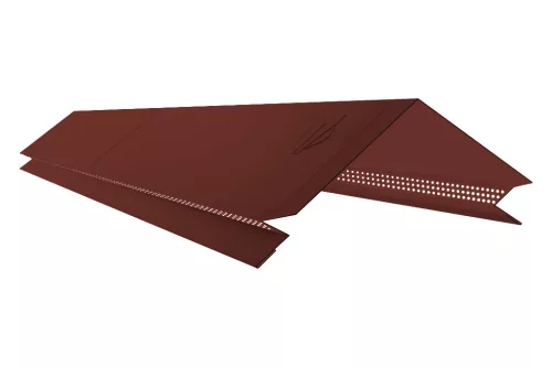 Kiszellőztetett gerincelem Lambda lemezhez RAL 3009 fényes (bordó), Hossz: 1.000 mm