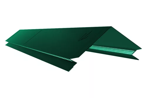Kiszellőztetett gerincelem Lambda lemezhez RAL 6005 fényes (mohazöld), Hossz: 1.000 mm