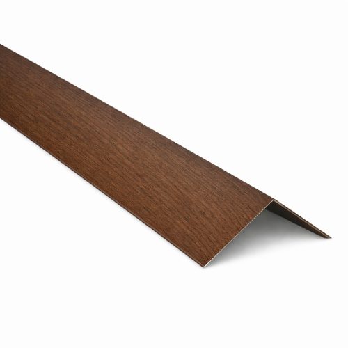 Gerincelem trapézlemezhez 20 cm x 20 cm sötétdió, Hossz: 2000 mm