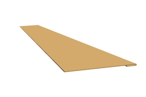 Toldó elem Lambda lemezhez RAL 1002 fényes (gabona sárga), Hossz: 500 mm