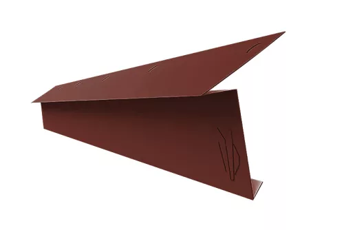 Indító ereszszegély UTK28 matt (bordó), Hossz: 2000 mm