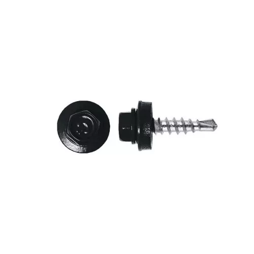Rögzítő csavar fémhez, RAL7024 (grafitszürke)  - 4,8*19mm
