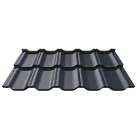   ZET ROOF látszó rögzítésű moduláris cserepeslemez, UTK24 matt (antracit szürke) 0,5mm vastag