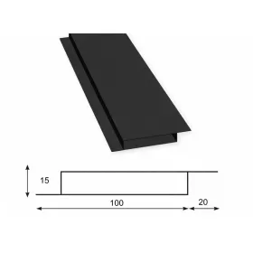 Simetra kerítéselem - RAL 9005 matt (fekete)