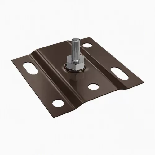 Csőbilincs rögzítő szendvicspanelhez/trapézlemezhez - 33-as rendszer RAL 8019 fényes (szürkésbarna)