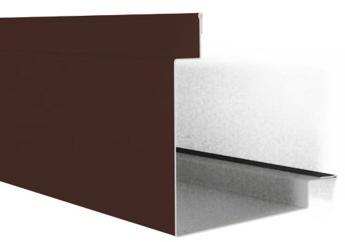 Szendvicspanel saroktakaró elem RAL 8017 fényes (csokibarna), Hossz: 2000 mm