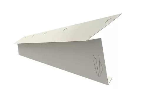 Indító ereszszegély RAL 9002 fényes (törtfehér), Hossz: 2000 mm