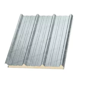   12 cm Tető szendvicspanel, kőzetgyapot töltéssel, RAL 7035 (világos szürke)