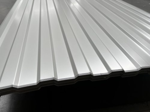 T10 másodosztályú trapézlemez, RAL9002 fényes (tört fehér) - 2.000mm - vtg.: 0,3mm