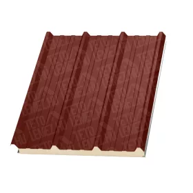 8 cm Tető szendvicspanel,  RAL 3009 (bordó)